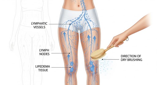 Dry Brushing for Lipedema: A Gentle Ritual for Lymphatic Support