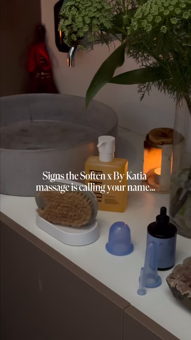 Signs the Soften with By Katia massage is calling your name.

A 90 minute ritual carefully designed to reduce inflammation and leave you feeling lighter and brighter. 

Book now via our bio to Soften with By Katia. Available in both Melbourne and Adelaide locations 🤍